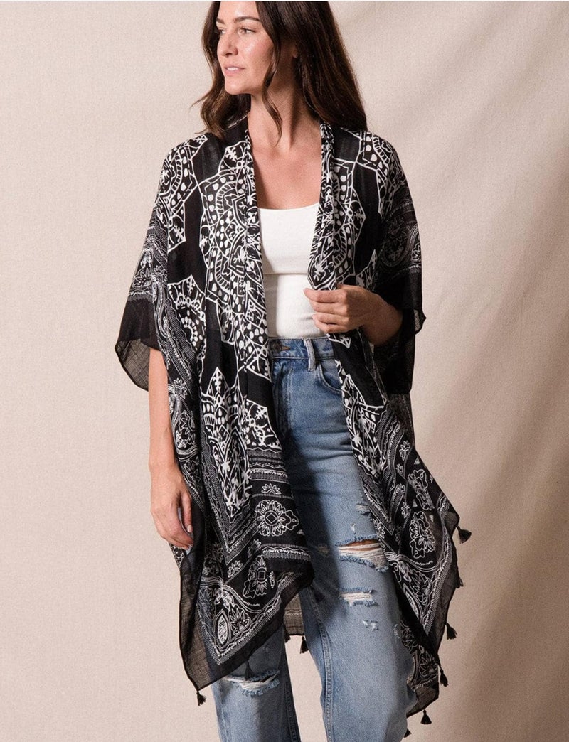 Breezy Lane Kimonos for Women Swimsuit Coverup Bohemian Kimono Cardigans Beach Bathing Suit Cover Up Summer Vacation - Image 5